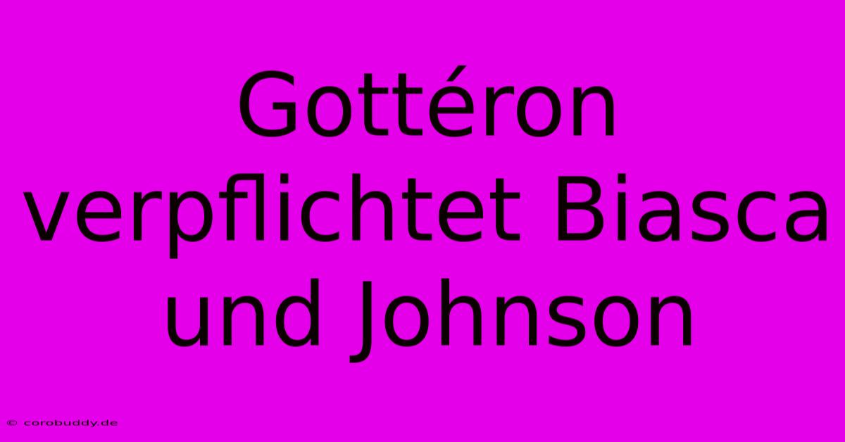 Gottéron Verpflichtet Biasca Und Johnson