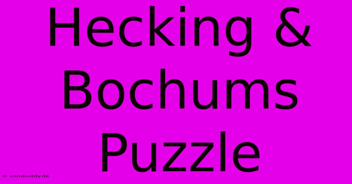 Hecking & Bochums Puzzle