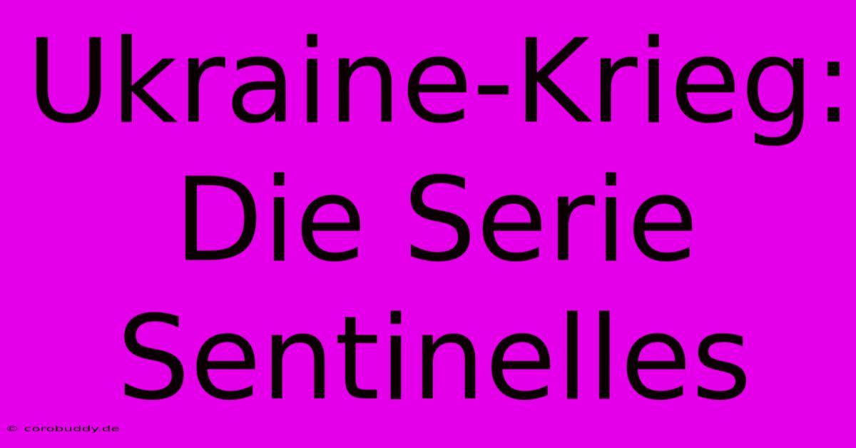 Ukraine-Krieg: Die Serie Sentinelles